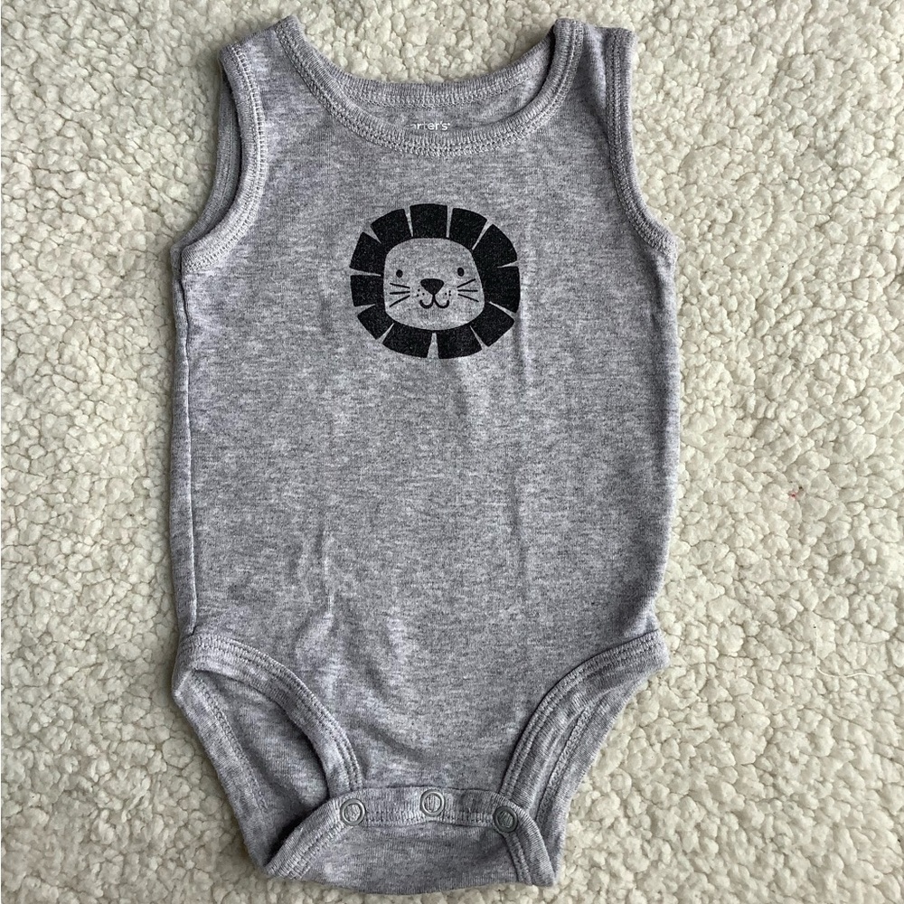 Carters Lion Tank Top Style Lion Bodysuit 3 Month 3M 3 Months